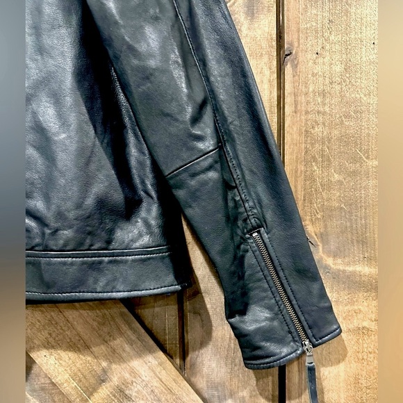 EUC Black Stetson Genuine Leather Western Yoke Jacket - Picture 5 of 14